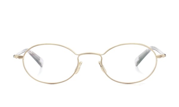 YUICHI TOYAMA. for ポンメガネ 限定生産メガネ通販 Nagy U-176 COL.7 サテン仕上げ White Gold / Clear gray