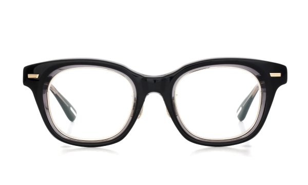 YUICHITOYAMA:5 メガネ通販 DIABLO col.2 Black+Clear / White gold