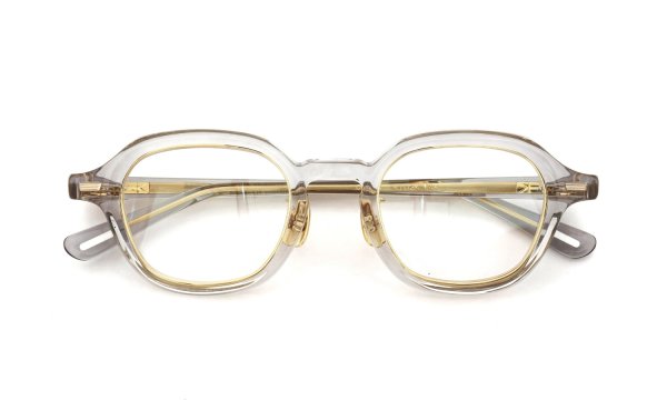 YUICHITOYAMA:5 メガネ通販 BEACON col.4 Clear gray / Gold