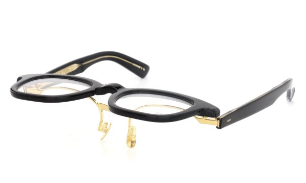 YELLOWS PLUS for ポンメガネ 跳ね上げ式メガネ通販 JACKSON BLACK/24KG