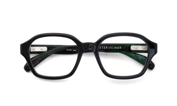 PETER AND MAY ピーターアンドメイ 多角形メガネ通販 VIVIE col.BLACK