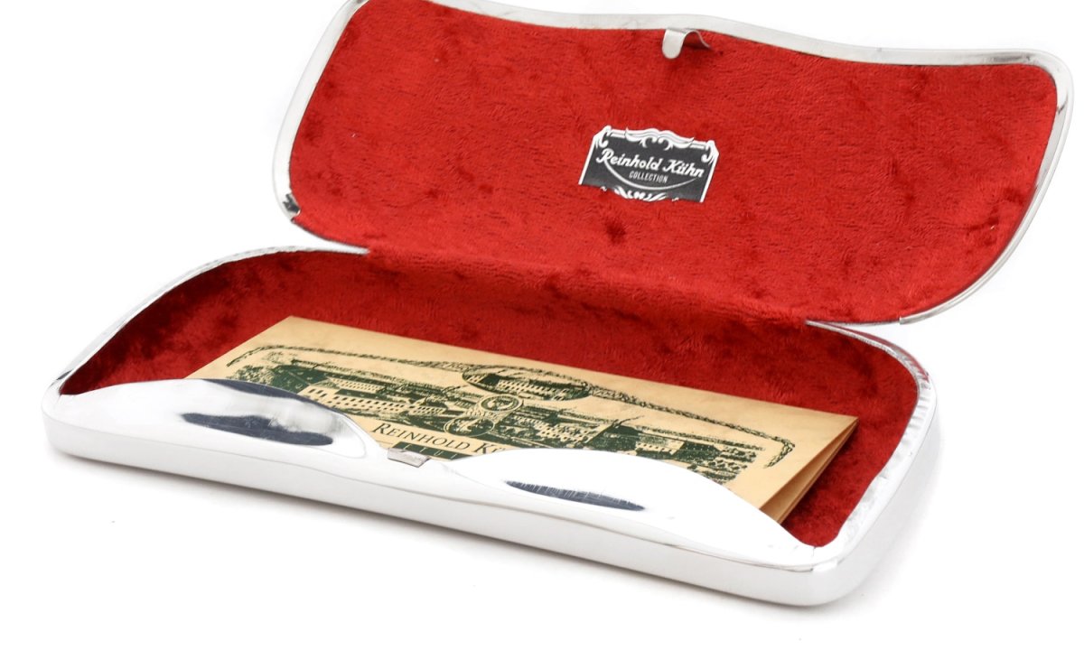 Reinhold Kuhn ラインホルト キューン ポンメガネ特注アルミ製メガネケース RK-OHNE 10 1800000/Red