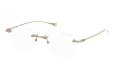 DITA Lancier ディータランシアー 縁無しメガネ通販 LSA-130 DLX130-A-01 Gold Sand 斜め正面