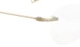 DITA Lancier ディータランシアー 縁無しメガネ通販 LSA-130 DLX130-A-01 Gold Sand ヒンジ表側のディテール