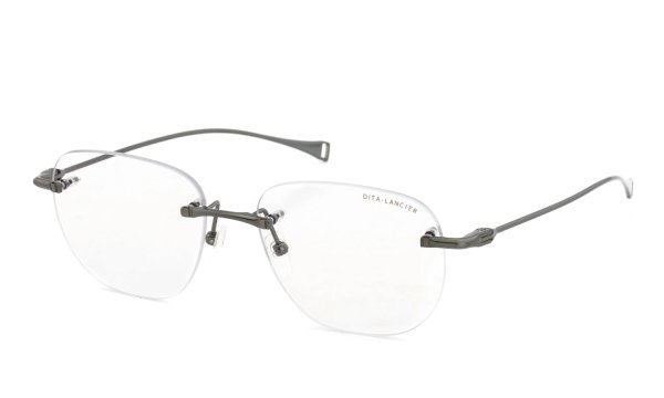 DITA Lancier ディータランシアー 縁無しメガネ通販 LSA-130 DLX130-A-02 Brushed Antique Silver