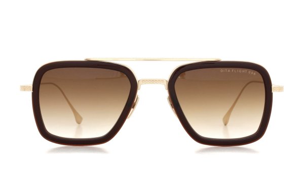 DITA サングラス通販 FLIGHT.006 7806-W ROOT BEER - ANTUQUE WHITE GOLD w