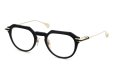 DITA ディータ 2026年新作メガネ OKULUS DTX487-A-01 Black - White Gold - Black Iron 斜め正面