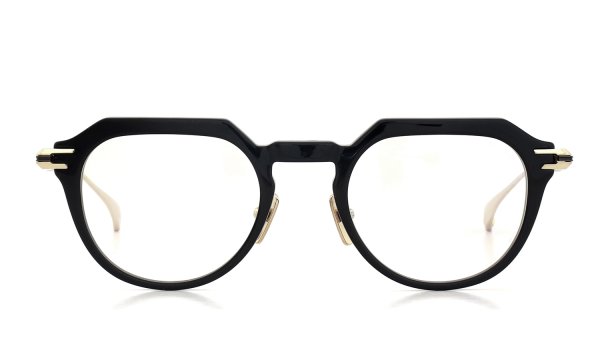 DITA ディータ 2026年新作メガネ OKULUS DTX487-A-01 Black - White Gold - Black Iron 正面