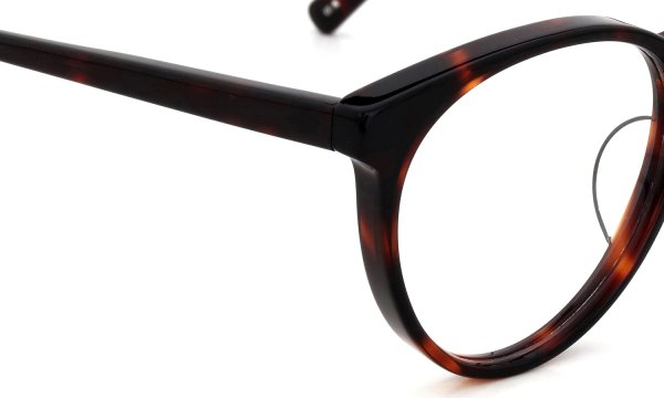 EYEVAN アイヴァン復刻 HISTORIC COLLECTION メガネ AU-5003 col.BRN 51□19 フロント端部のディテール
