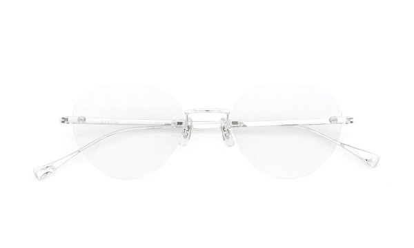 EYEVAN アイヴァン 縁無しメガネ通販 Alvira(49) col.S 折りたたみ正面