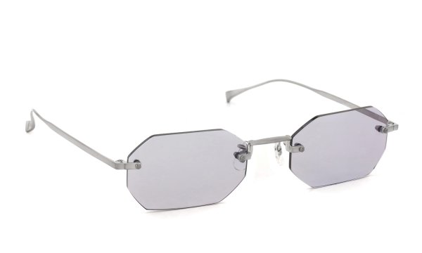 EYEVAN アイヴァン 縁無しサングラス通販 Traction(52) col.BC /MD GRY N 斜め正面