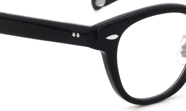 EYEVAN メガネ通販 Webb-CP 47 col.PBK/S フロントとテンプルのディテール