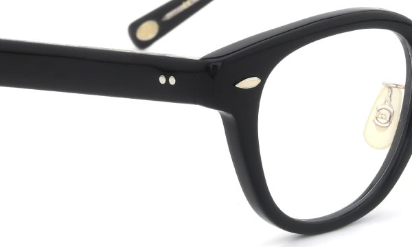 EYEVAN メガネ通販 Webb-CP(47) col.PBK フロントとテンプルのディテール