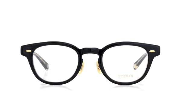 EYEVAN 定番メガネ Webb(45) col.PBK 正面