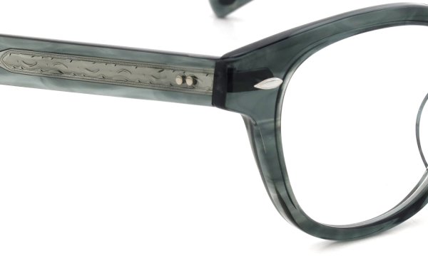 EYEVAN メガネ通販 Webb(47) col.AGN フロント・テンプルの合口ディーテール