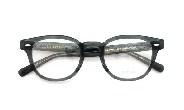 EYEVAN メガネ通販 Webb(49) col.AGN 折りたたみ正面