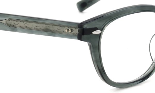 EYEVAN メガネ通販 Webb(49) col.AGN フロント・テンプル合口ディテール