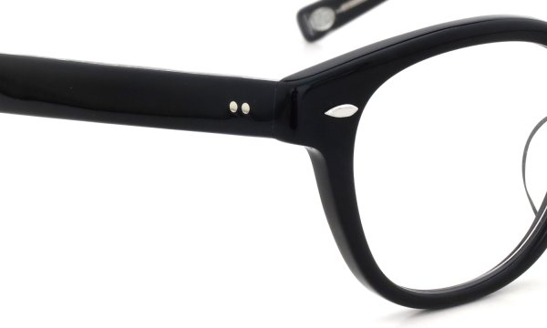 EYEVAN メガネ通販 Webb(49) col.PBK/S フロントとテンプルのディテール