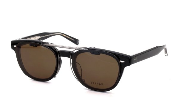 EYEVAN Webb専用 クリップオンサングラス DB ダークブラウン 濃度：89.3% 閉じた状態