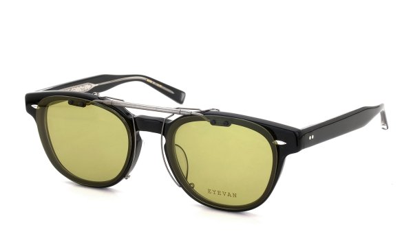 EYEVAN Webb専用 クリップオンサングラス DY ダーティーイエロー 濃度：60.1% 閉じた状態