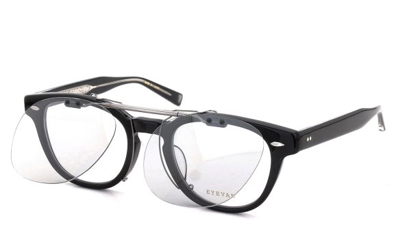 EYEVAN Webb専用 クリップオンサングラス LGEX ライトグレーEX 濃度：47.7% 一段階跳ね上げた状態
