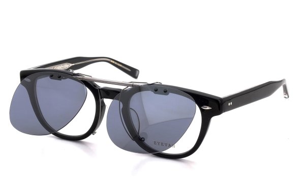 EYEVAN Webb専用 クリップオンサングラス MG ミドルグレー 濃度：81.1% 一段階跳ね上げた状態