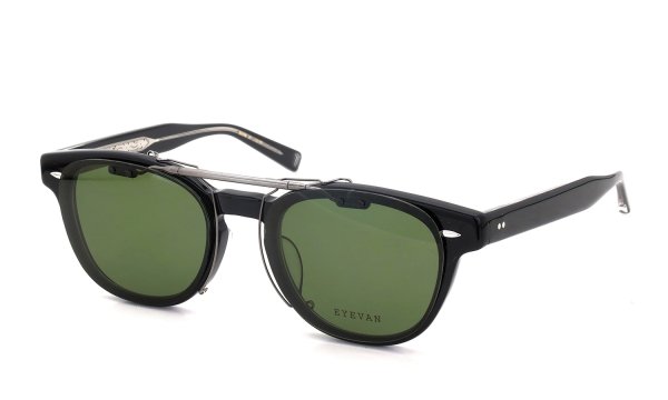 EYEVAN Webb専用 クリップオンサングラス VG ヴィンテージグリーン 濃度：83.9% 閉じた状態