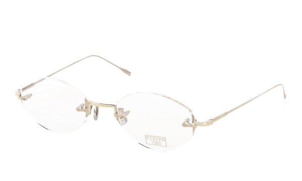 EYEVAN7285 メガネ 1196-1 (48) C.902 WHITE GOLD 斜め正面
