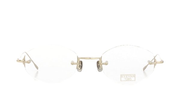 EYEVAN7285 メガネ 1196-1 (48) C.902 WHITE GOLD 正面