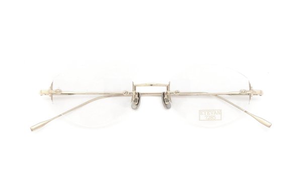 EYEVAN7285 メガネ 1196-1 (48) C.902 WHITE GOLD 折りたたみ正面