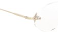 EYEVAN7285 メガネ 1196-1 (48) C.902 WHITE GOLD ヒンジ表側ディテール