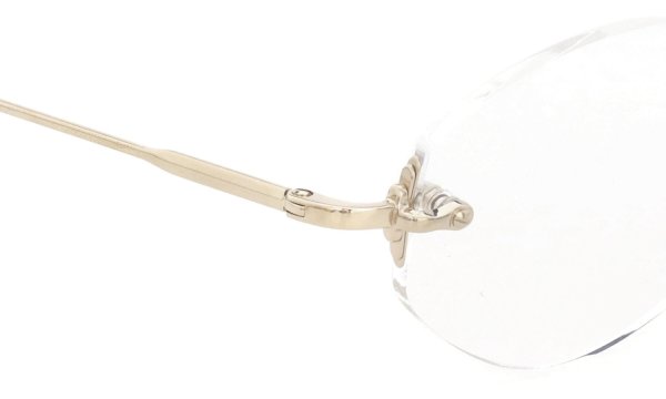 EYEVAN7285 メガネ 1196-1 (48) C.902 WHITE GOLD ヒンジ表側ディテール