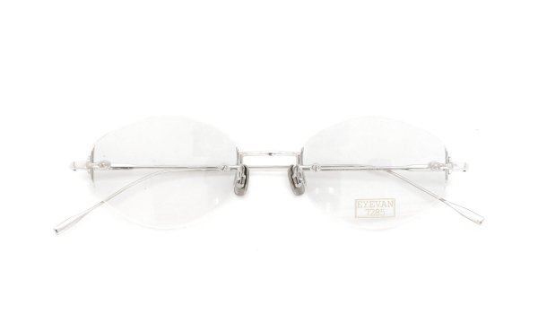 EYEVAN7285 メガネ 1196-1 (48) C.800 SILVER 折りたたみ正面