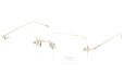 EYEVAN7285 縁無しメガネ 1196-2 (54) C.902 WHITE GOLD 斜め正面