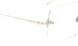 EYEVAN7285 縁無しメガネ 1196-2 (54) C.902 WHITE GOLD ヒンジ表側ディテール