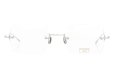 EYEVAN7285 縁無しメガネ 1196-2 (54) C.800 SILVER 正面