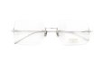 EYEVAN7285 縁無しメガネ 1196-2 (54) C.800 SILVER 折りたたみ正面