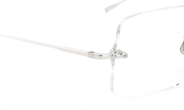 EYEVAN7285 縁無しメガネ 1196-2 (54) C.800 SILVER ヒンジ表側ディテール