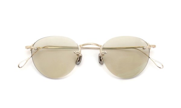 EYEVAN7285 サングラス 140(48) C.902 WHITE GOLD /MRM BR2 折りたたみ正面