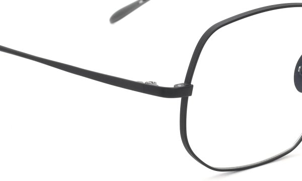 GOTTI SWITZERLAND メガネ ALDEN col.BLKM ヒンジ表側ディテール