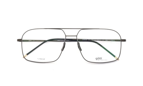 GOTTI SWITZERLAND メガネ DURAN col.BLKM-G 折りたたみ正面
