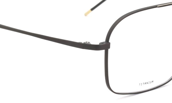 GOTTI SWITZERLAND メガネ DURAN col.BLKM-G ヒンジ表側ディテール
