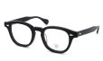JULIUS TART OPTICAL メガネ通販 AR-48-22 col.BLACK PL-003A 斜め正面