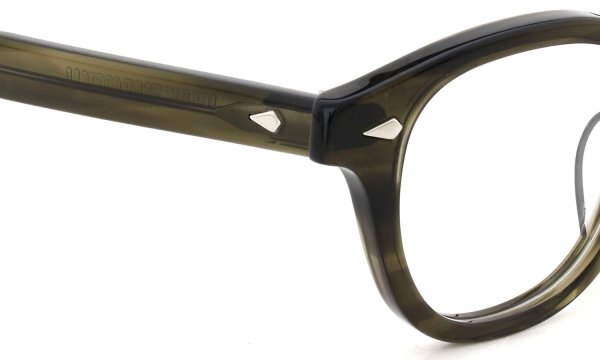 JULIUS TART OPTICAL メガネ通販 AR-48-22 OLIVE GREEN SASA ヒンジ表側ディテール