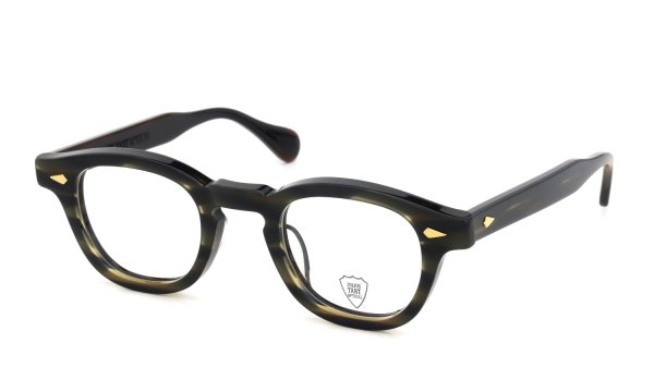 JULIUS TART OPTICAL AR Gold Series メガネ AR-44-24 Camo Sasa/Gold PL-101Ce 斜め正面