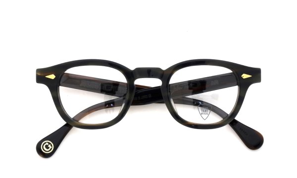 JULIUS TART OPTICAL AR Gold Series メガネ AR-44-24 Camo Sasa/Gold PL-101Ce 折りたたみ正面