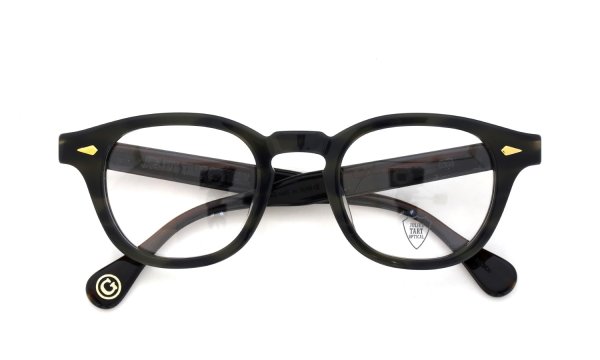 JULIUS TART OPTICAL AR Gold Series メガネ AR-48-24 Camo Sasa/Gold PL-103Ce 折りたたみ正面