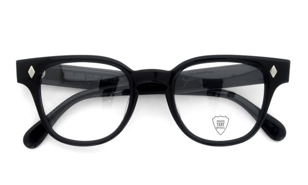JULIUS TART OPTICAL メガネ通販 BRYAN-48-22 col.BLACK 折りたたみ正面