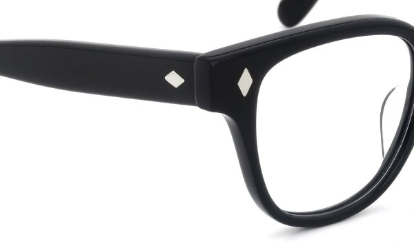 JULIUS TART OPTICAL メガネ通販 BRYAN-48-22 col.BLACK ヒンジ表側ディテール