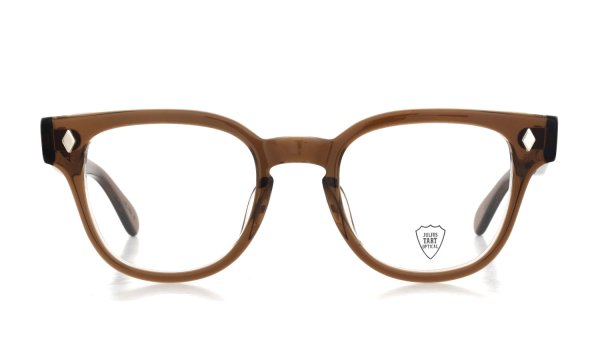 JULIUS TART OPTICAL メガネ通販 BRYAN-48-22 col.BROWN CRYSTAL II 正面